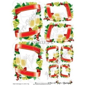 Papier do decoupage 210X305 - Art-Butique Bw-42 3834