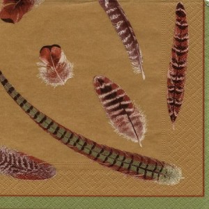 Serwetka do decoupage -pióra 5923