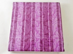 Serwetka do decoupage - Fioletowy wzorek