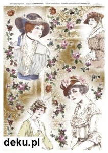 Papier ryżowy A4 210x297 -  decoupage itd R011 626