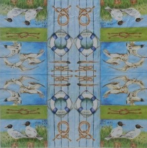 Serwetka do decoupage - Mewy 4327