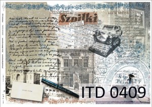 Papier decoupage A4 210x297 - itd 0409m 3358