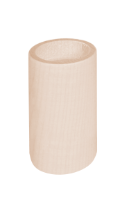 Świecznik drewniany pojedynczy okrągły 8 cm