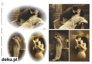 Papier decoupage A4 210x297 - ITD 323m | W stylu retro 310