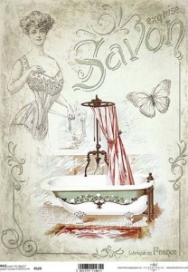 Papier ryżowy A4 210x297 -  decoupage itd R529 7032