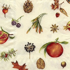 Serwetka do decoupage- motywy jesienne