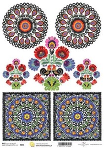 Papier ryżowy A4 210x297 -  decoupage itd R856 7010