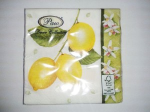 Serwetka do decoupage - cytryny 4729