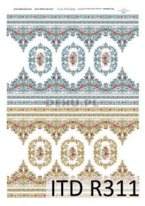 Papier ryżowy A4 210x297 - decoupage itd R311 3461