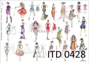 Papier decoupage A4 210x297 -  itd 0428m 3377