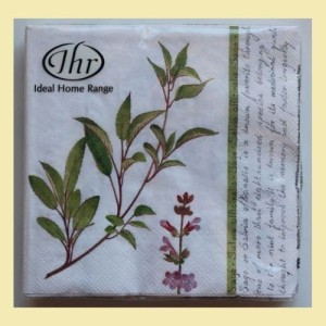 Serwetka do decoupage -Szałwia 4854