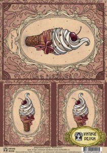 Papier decoupage A4 210x297 - 'lody' S-090 3119