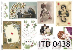 Papier decoupage A4 210x297 -  itd 0438m 3387
