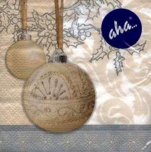 Serwetka do decoupage - bombki 5346
