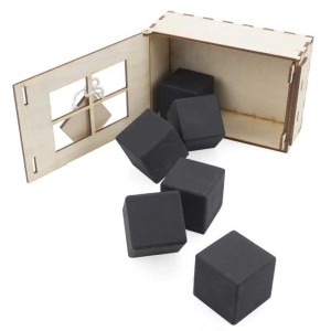 Deku - Klocki tablicowe drewniane 6 szt. 4x4x4 cm 572010